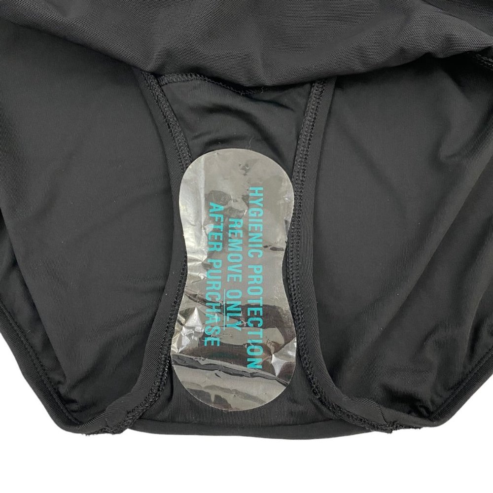 CALIA by Carrie Underwood Black & White Stripe Cross Back One Piece Swimsuit 4 - Picture 8 of 9